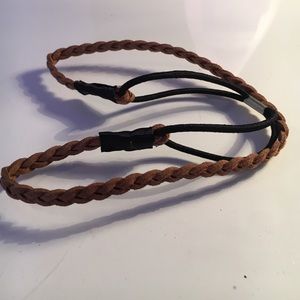 Brown suede headband