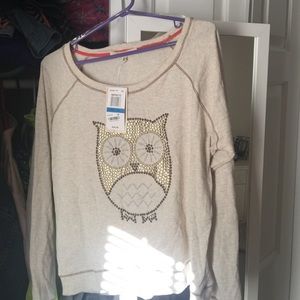 Cute Owl Embellished Sweater ❤️