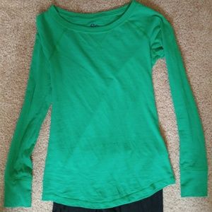 SO green long sleeve tee