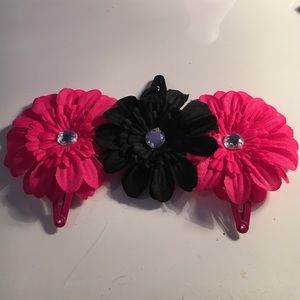 Flower hair clips