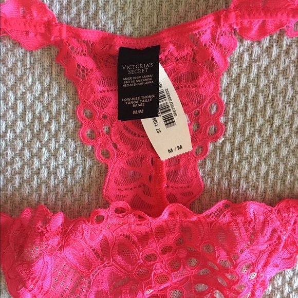 Victoria's Secret Candy Pink Thong - Picture 2 of 4