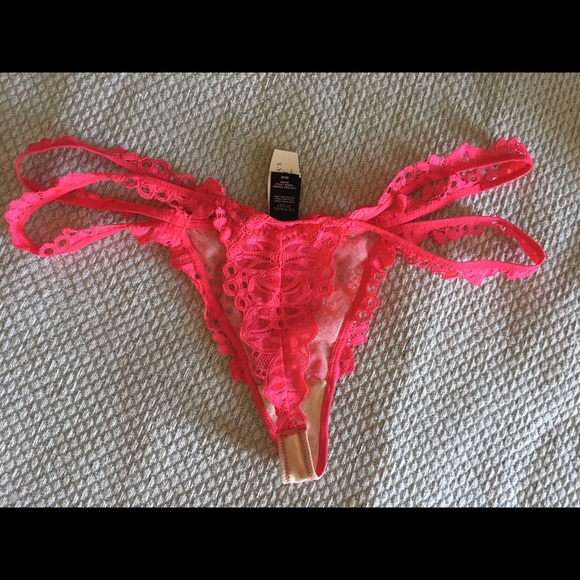 Victoria's Secret Candy Pink Thong - Picture 3 of 4