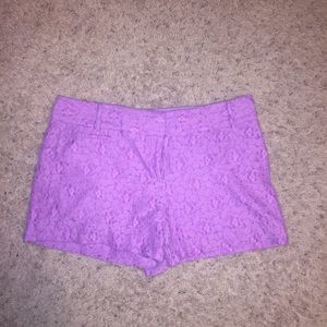 Purple lace shorts 💜