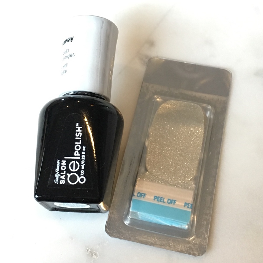 Sally Hansen Gel Strips Silver Instant Nails
