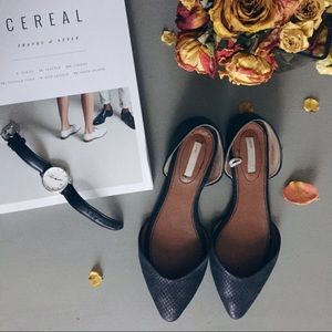 H&M Black D'Orsay Flat Shoes