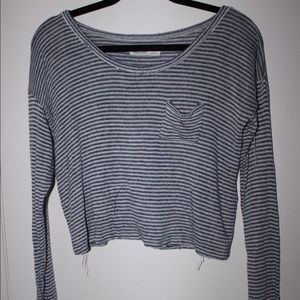 Hollister Long Sleeve Cropped Top/Sweater