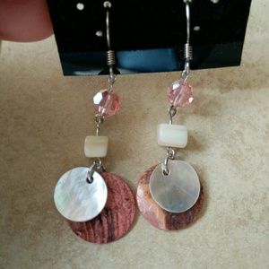 Shell and Crystal Earrings