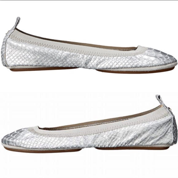 Yosi Samra Samara Frost Croc Leather Shoes #21 - Picture 2 of 4