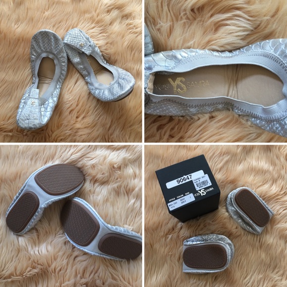 Yosi Samra Samara Frost Croc Leather Shoes #21 - Picture 3 of 4