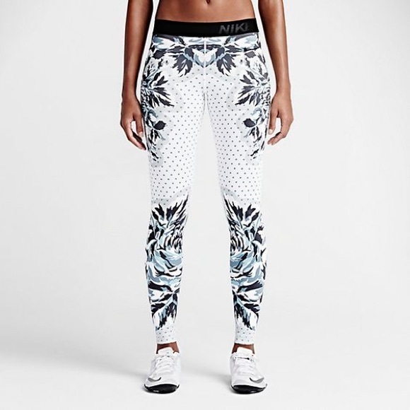 Nike Pants - ❌SOLD❌Nike Pro Dri-Fit Floral Running Pants-size S