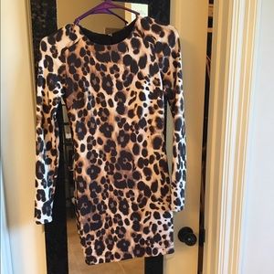 Leopard print Bebe dress