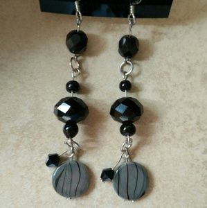 Glass and Resin Earrings