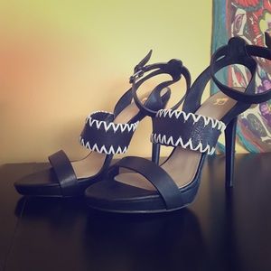 Joe's Jeans Leather Sandal Heels