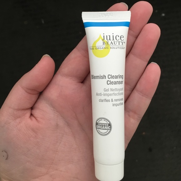 Travel size blemish clearing cleanser