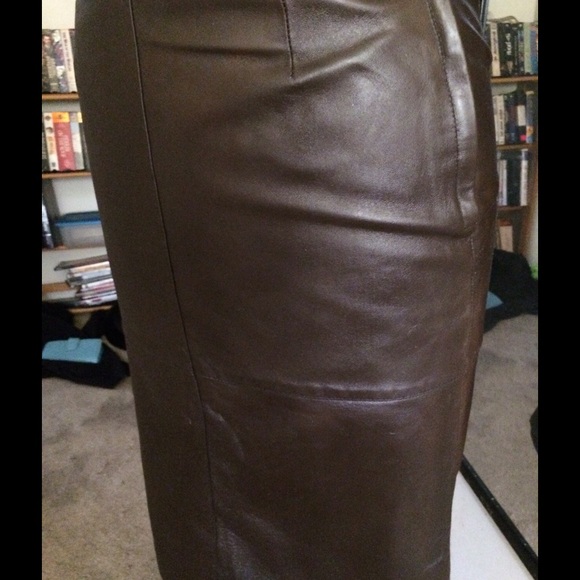 Brown leather