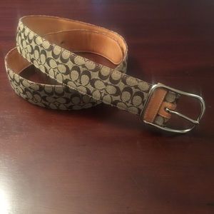 Coach - Brown Monogram Belt