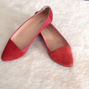 Red Sole Society Flats