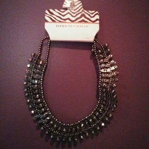 Costume Jewelry Black Stone Necklace
