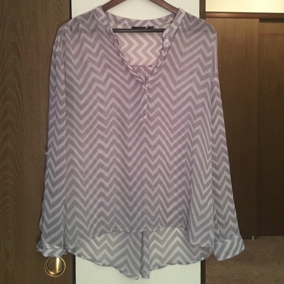 Chevron striped blouse