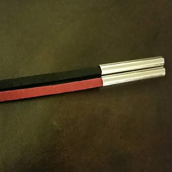 Long Vegan Leather Wrap Tie Choker 4 Colors - Picture 3 of 4