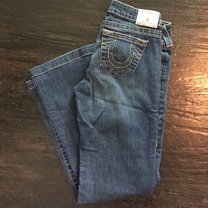 True religion wide leg jeans size 28