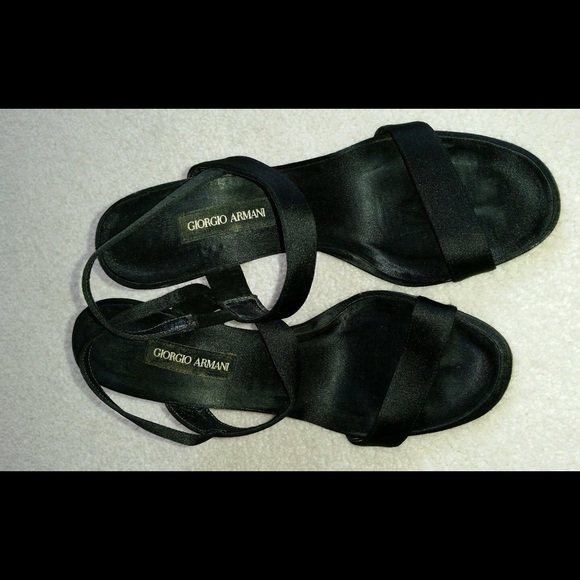 Giorgio Armani Satin Sandals Heels Pumps - Picture 1 of 4