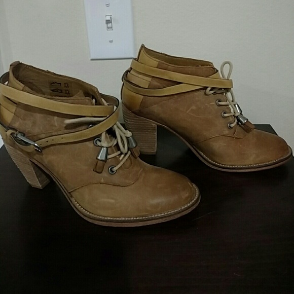 Anthropologie Cynosure Laced Booties by J Shoes