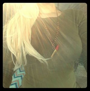Lipstick Bullet  Necklace
