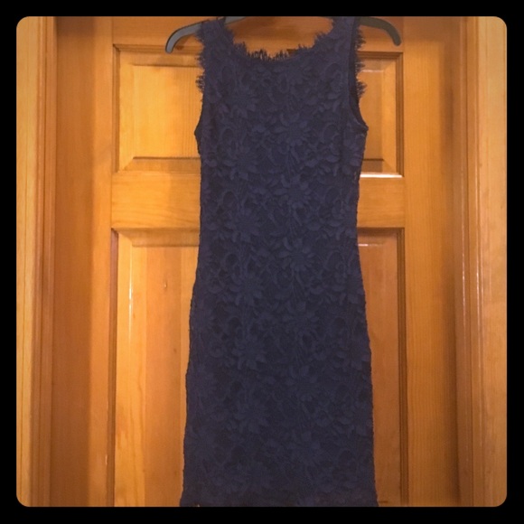 Lace Navy Blue Dress!