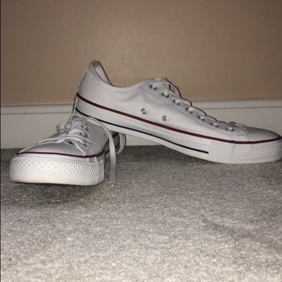 White low-top converse