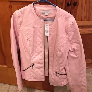 Pleather pink jacket