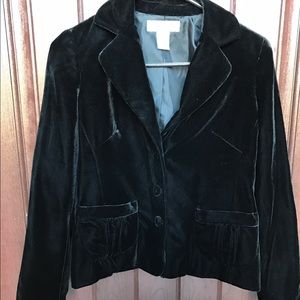 Black velvet jacket