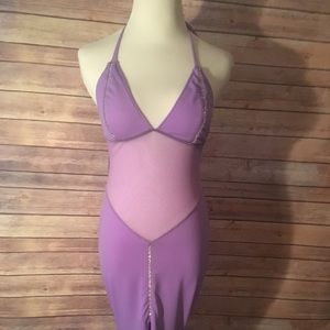 Sexy Gown with rhinestones
