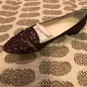 Rene Caovilla Beaded Loafers