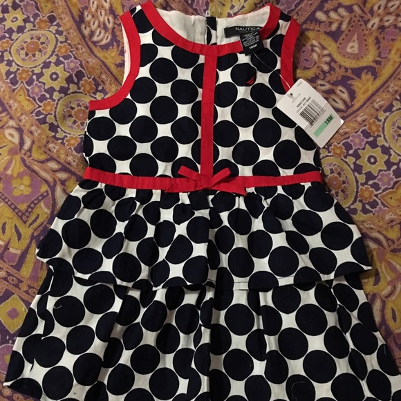 ⛵️NAUTICA - POLKA DOT DRESS - SZ 18 MONTHS NWOT⛵️