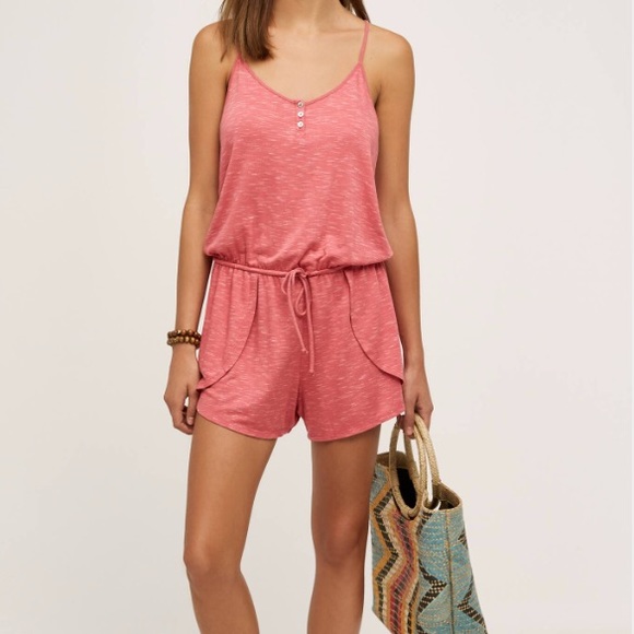Anthropologie Terry Lounge Romper