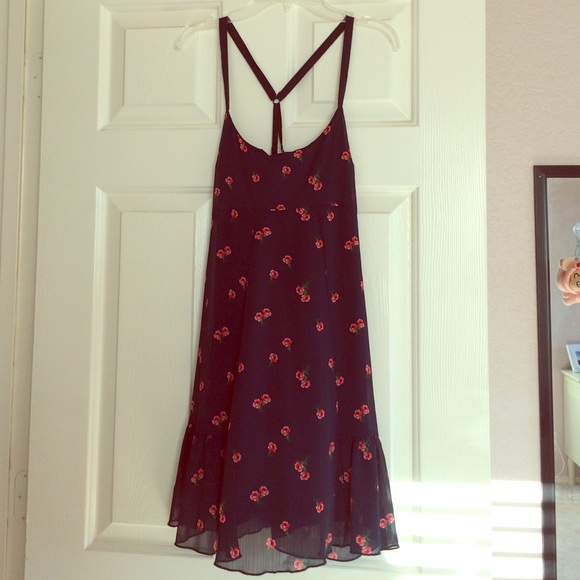 Abercrombie navy floral dress