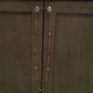 Gold / bronze long necklace