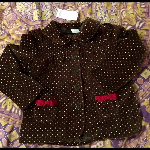 🐶GYMBOREE POLKA DOT JACKET - SIZE 4/5 NWOT🐶 - Picture 1 of 4