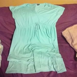 Teal sun dress XL