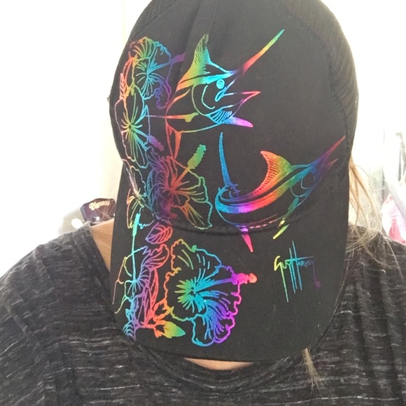 Guy Harvey rainbow hat