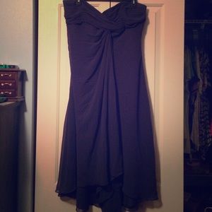 Davids Bridal bridesmaid dress with ruching