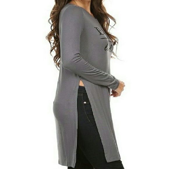 "Boss Lady" graphic printed top - Picture 3 of 4