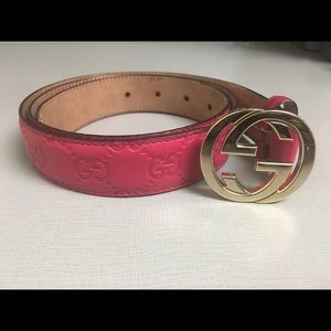 Pink Women's Gucci Belt