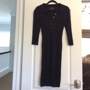 Black knitted dress