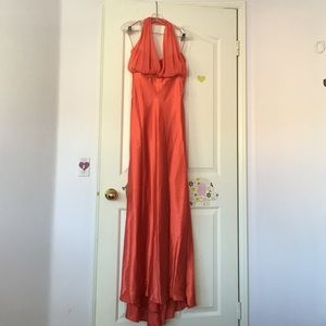 Beautiful pumpkin color david's bridal dress