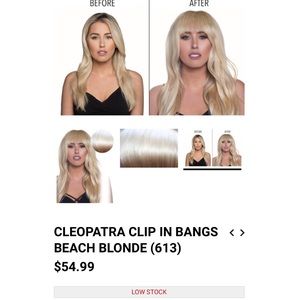 SALE Bellami Hair Cleopatra Clip In Bangs