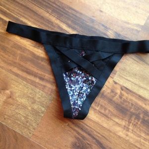 Victoria's Secret NWOT sequined thong