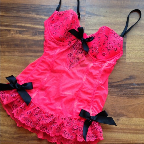 Victoria's Secret pink lingerie top