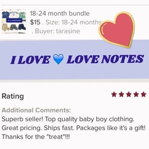 I love 💙 LOVE NOTES